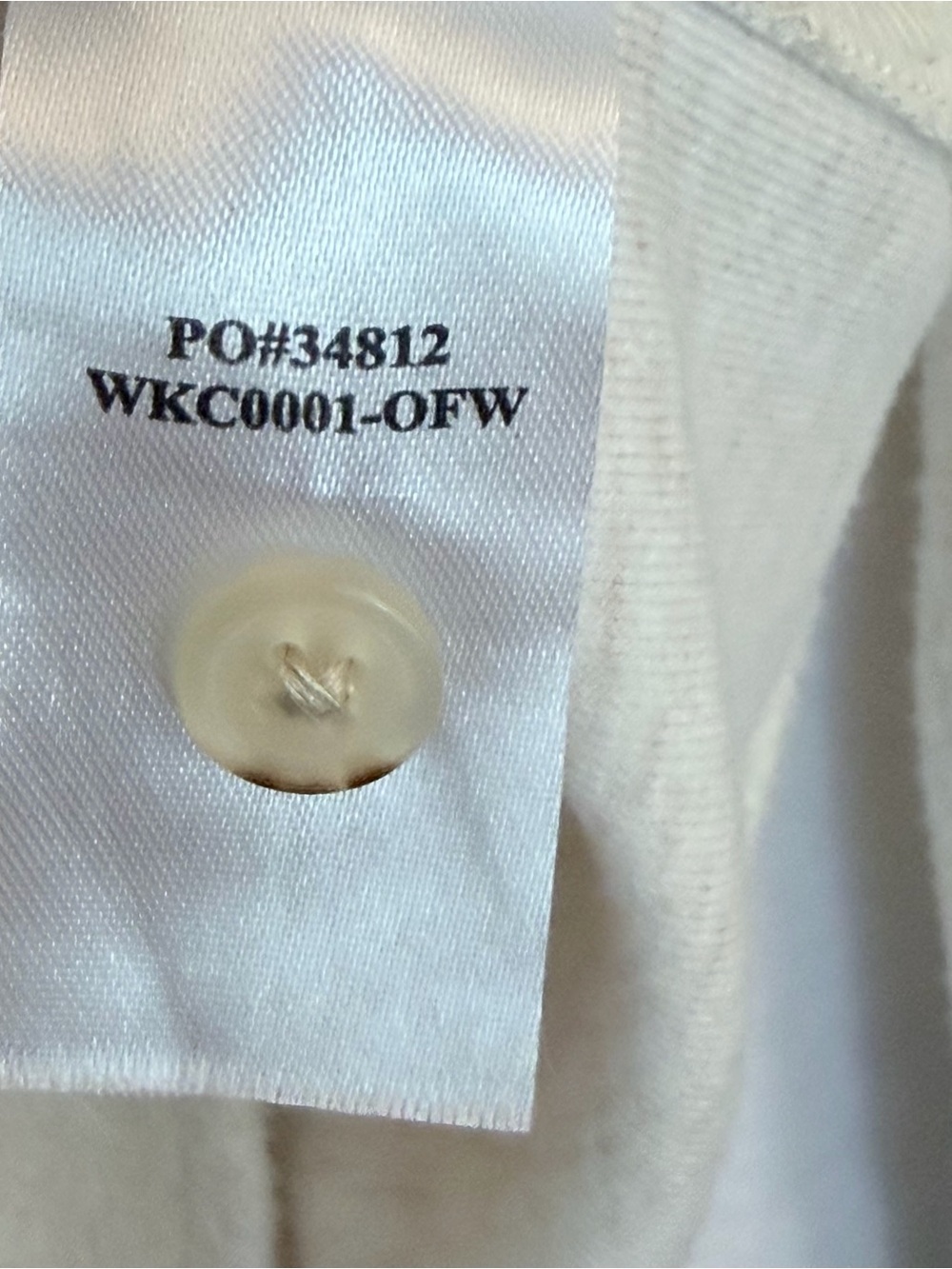 SOLD - Faherty Legend Sweater Shirt Women’s Small Off White Stretch Shacket - Picture 6 of 8